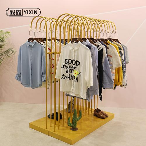 共375 件服装展示架子落地服装店衣架子展示架子相关商品